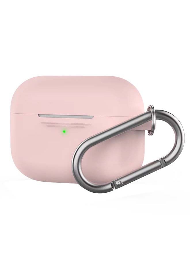 NIBEMINENT Full Cover Silicone Keychain Case For AirPods Pro Pink 
