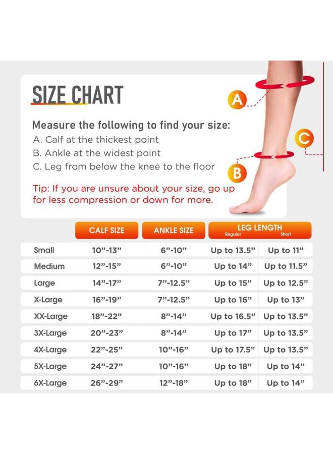 Lemon Hero Zippered Medical Compression Socks 20-30mmHg with Zipper Safe Protection & Open Toe Support Stockings for Men and Women (Medium, Beige) - Image 2