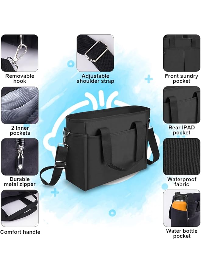 إيروريكس حقيبة تغيير الحفاضات للأم، حقيبة حمل متعددة الوظائف لمستلزمات الطفل، حقيبة محمولة - Image 3