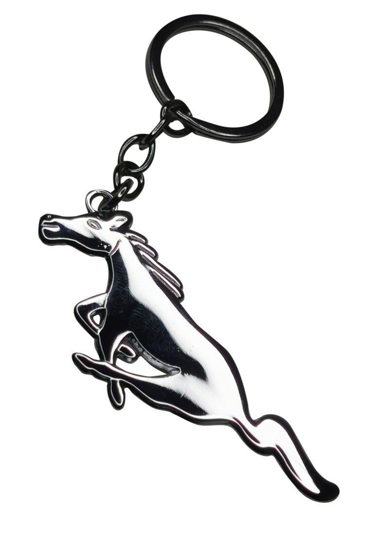 Generic - Horse Shape Keychain – Elegant Metal Keyring for Horse Lovers, Stylish & Durable Equestrian Key Chain, Animal Design Key Holder, Gift for Men & Women, Car & Bag Accessory - Image 1