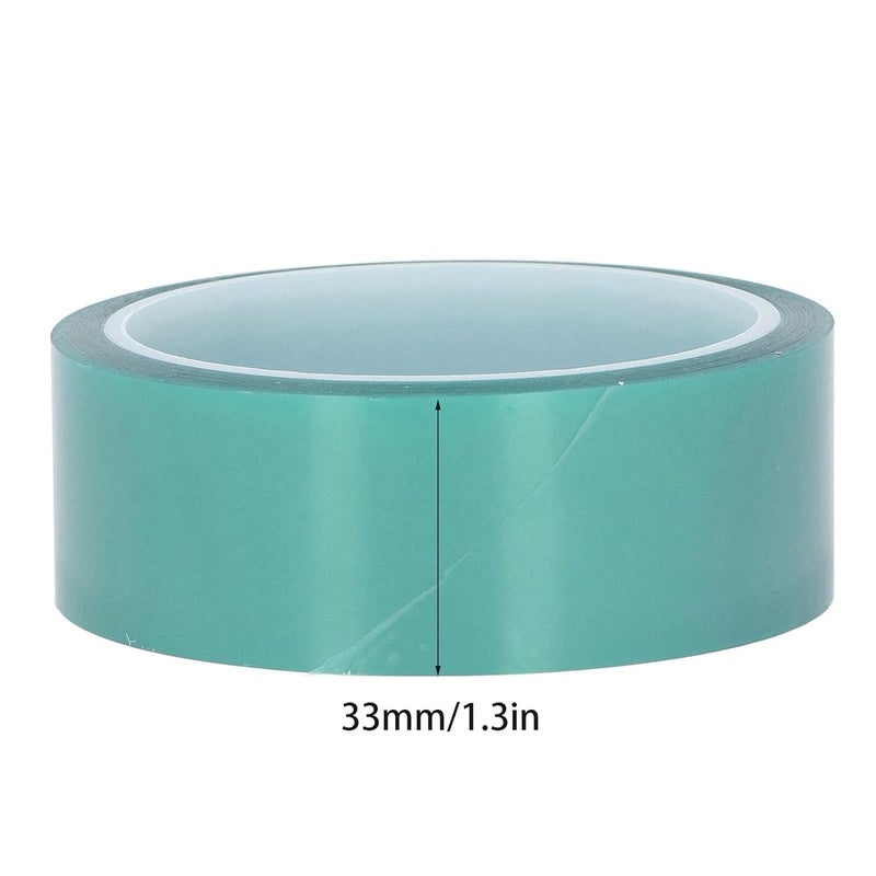 شريط لاصق من السيليكون الأخضر عالي الحرارة 33 مم × 33 م 5 قطع للرش والطلاء الكهربائي - Image 5