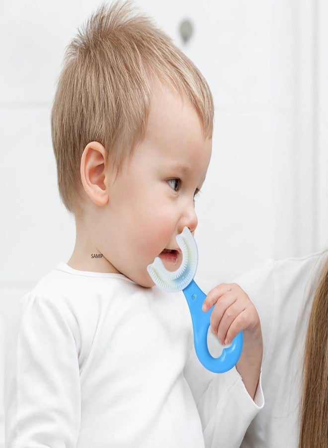 Samip Sensory Baby Teether, Baby Teether Keys, Baby Teether Toothbrush, Toddler Toothbrush with Food Grade Soft Silicone Brush Head, 360° Oral Teeth Cleaning Tools(Multicolor) (Heart Shape) - Image 1