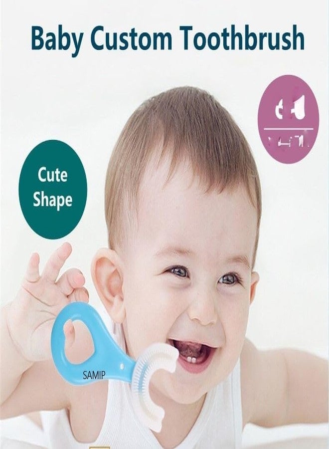 Samip Sensory Baby Teether, Baby Teether Keys, Baby Teether Toothbrush, Toddler Toothbrush with Food Grade Soft Silicone Brush Head, 360° Oral Teeth Cleaning Tools(Multicolor) (Heart Shape) - Image 4