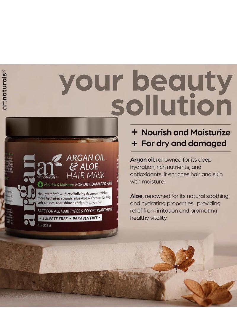 artnaturals Argan Hair Mask Conditioner Deep Conditioning Treatment 8 oz - Image 2