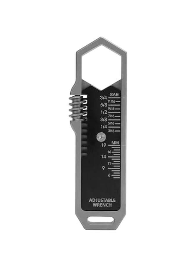 Pocket Wrench, EDC Adjustable Wrench 3/16-3/4 Inch, 5-19mm Detachable Pocket Tools, Stainless Steel Bottle Opener, for Maintenance, Camping, DIY  - Image 1