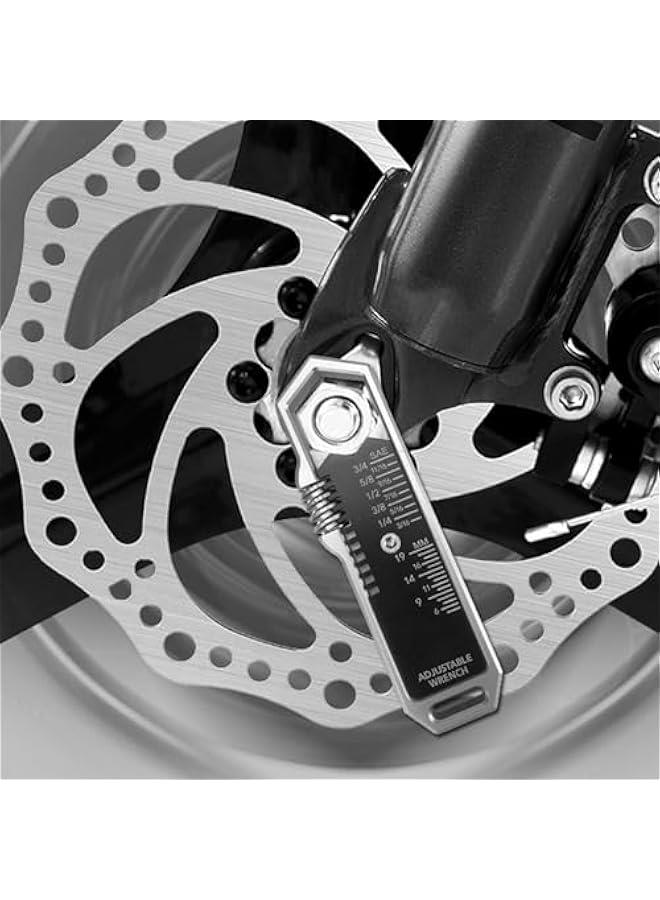 Pocket Wrench, EDC Adjustable Wrench 3/16-3/4 Inch, 5-19mm Detachable Pocket Tools, Stainless Steel Bottle Opener, for Maintenance, Camping, DIY  - Image 2