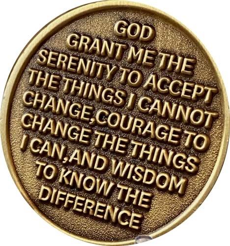 RecoveryChip 7 Year AA Medallion Tree of Life Serenity Prayer Medallion Coin - Image 2
