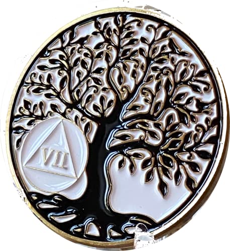 RecoveryChip 7 Year AA Medallion Tree of Life Serenity Prayer Medallion Coin - Image 1