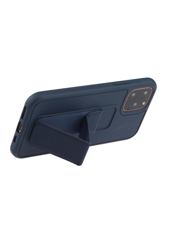 shockproof PC TPU protective case with wristband holder for Apple iPhone 12 pro max dark Blue - Image 4