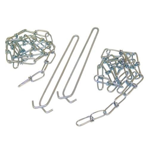 Lithonia Lighting 36Inch Hanging Chain Kit for Ceiling Light Fixtures 2 Chains 2 Hooks for LED Strip Lights and High Bays Supports 3540 lb Indoor Warehouse or Garage Light Fixture Suspension