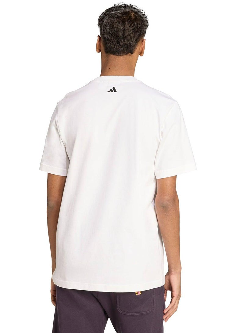 adidas تيشيرت رجالي أبيض بأكمام قصيرة - Image 2