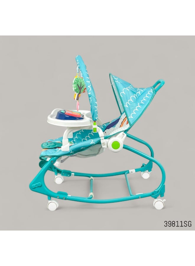 امبريلا كرسي هزاز للاطفال عالي الجوده مع طاوله والعاب للطفل مع وجود عجلات - Image 4