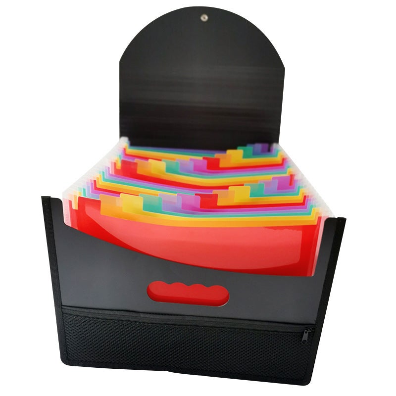 A4 Folder Organ Bag Large Capacity 13/25 Layer Data Book Student Examination Paper Folder Can Be Vertical Storage File Bag - Image 1