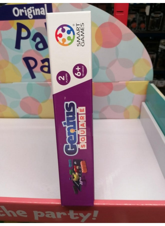 The happy puzzle company - The Genius Square - Game Of The Year Award Winner! 60000+ Solutions Stem Puzzle Game! Roll The Dice & Race Your Opponent To Fill The Grid By Using Different Shapes! Promotes Problem Solving Training - Image 1