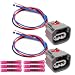 LIZAPUS 2PCS 3Way Front Turn Signal Light Connector Compatible with 20102019 Ram 1500 645943 68064998AA Harness Wire Pigtail - Image 2