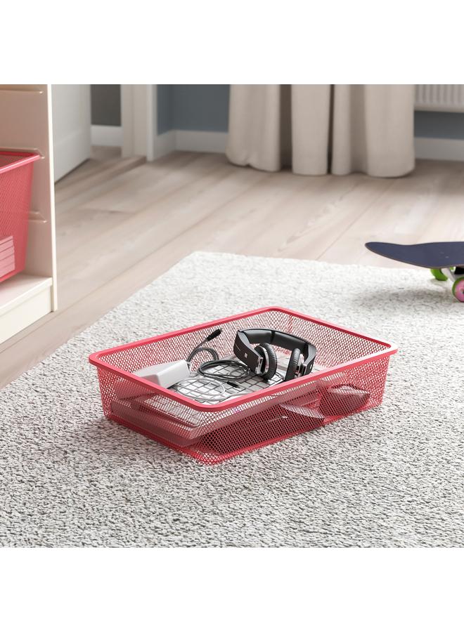 Zaboon Mesh storage box, light red, 42x30x10 cm - Image 2