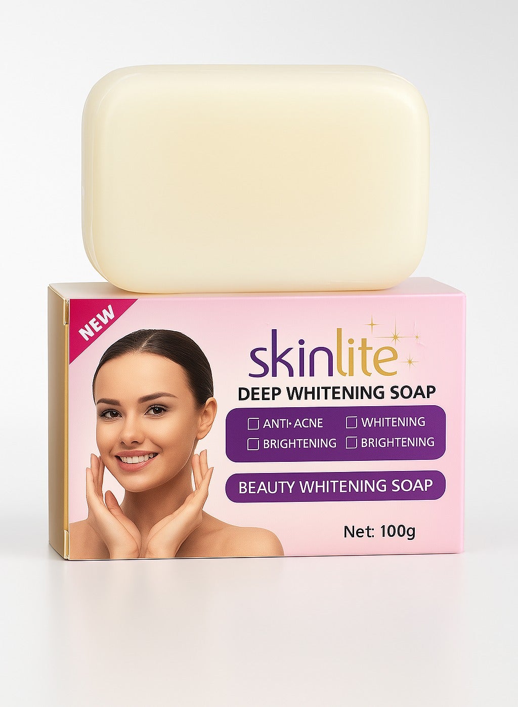 SKINLITE Deep Whitening Soap 100g for Bright and Clear Skin Face and Body Soap for Dark Spots and Pigmentation | Best Price UAE