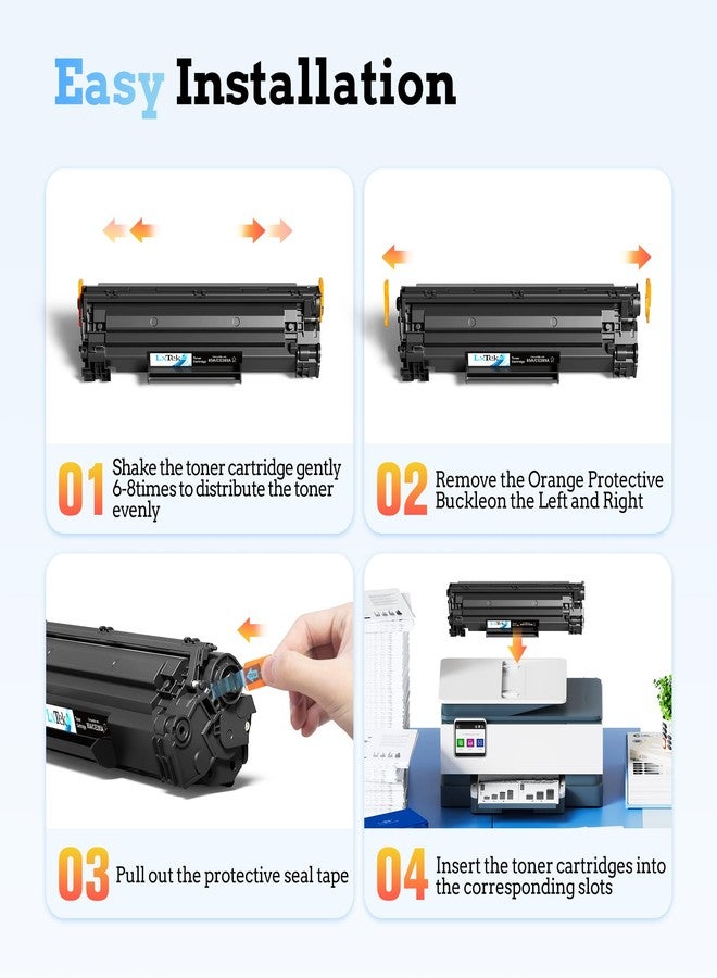 LxTek Compatible Toner Cartridge Replacement for HP 85A CE285A to Compatible with Laserjet Pro P1102W Pro P1109W M1212NF M1217NFW Printer (Black, 2-Pack) - Image 5
