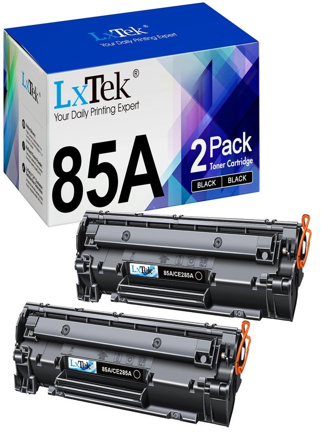 LxTek Compatible Toner Cartridge Replacement for HP 85A CE285A to Compatible with Laserjet Pro P1102W Pro P1109W M1212NF M1217NFW Printer (Black, 2-Pack) - Image 1