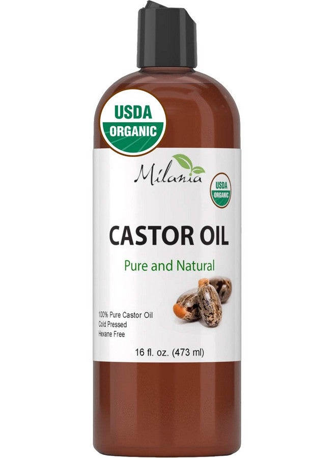 MILANIA زيت الخروع العضوي إيلانيا 100% نقي ومعصور على البارد سيروم للجمال والعناية بالبشرة لتعزيز نمو شعر الرموش والحواجب بلسم طبيعي - Image 2