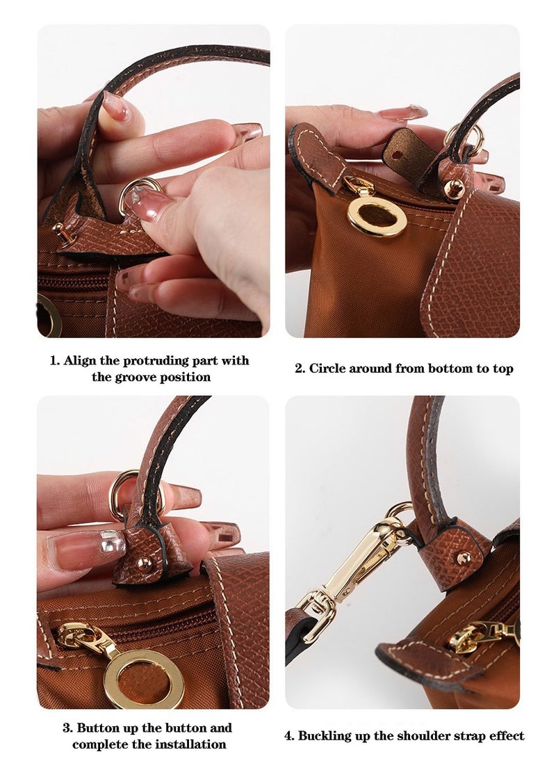 Manhua Leather shoulder strap,diagonal cross shoulder strap,handbag shoulder strap - Image 5