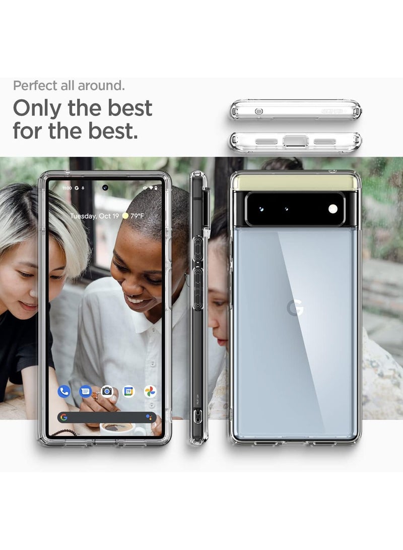 Spigen Pixel 6 Case Ultra Htbrid Crystal Clear - Image 2