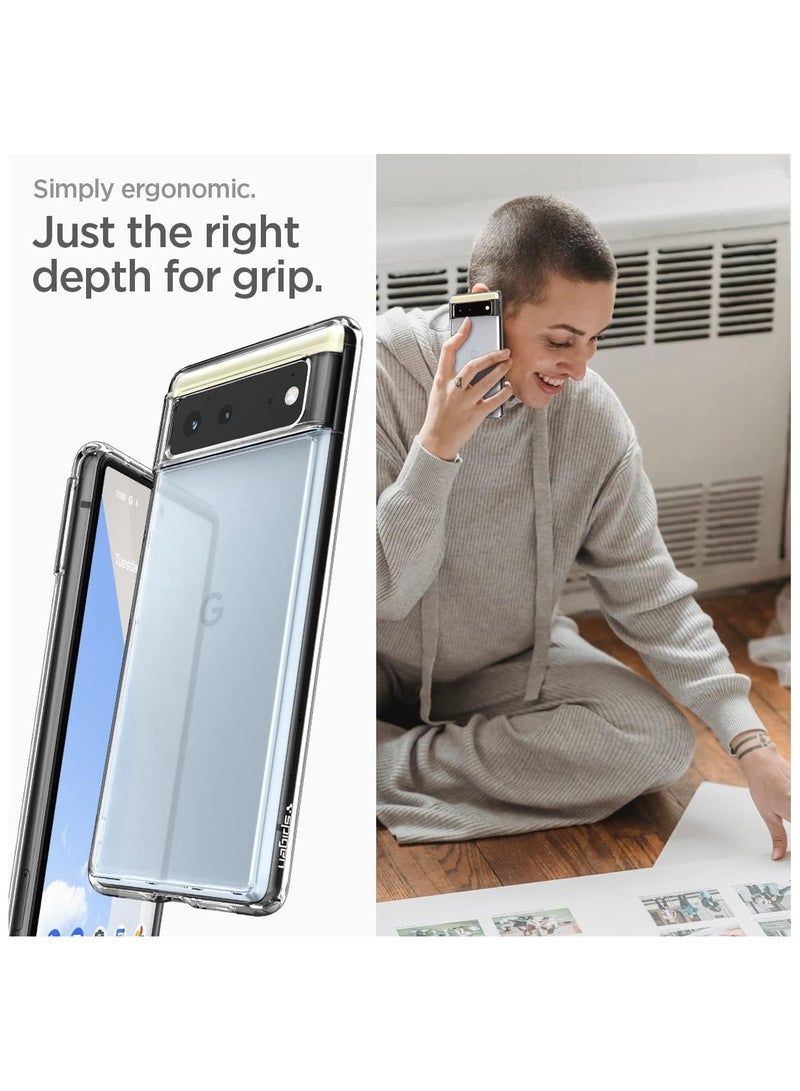 Spigen Pixel 6 Case Ultra Htbrid Crystal Clear - Image 4