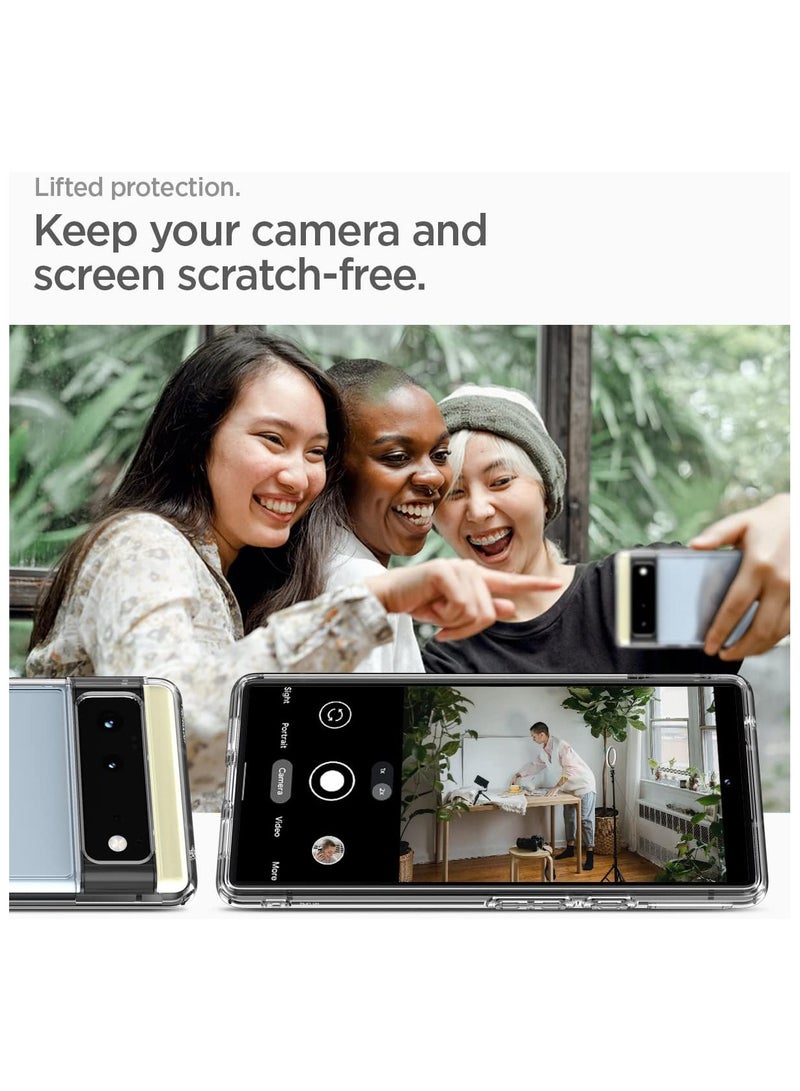 Spigen Pixel 6 Case Ultra Htbrid Crystal Clear - Image 3