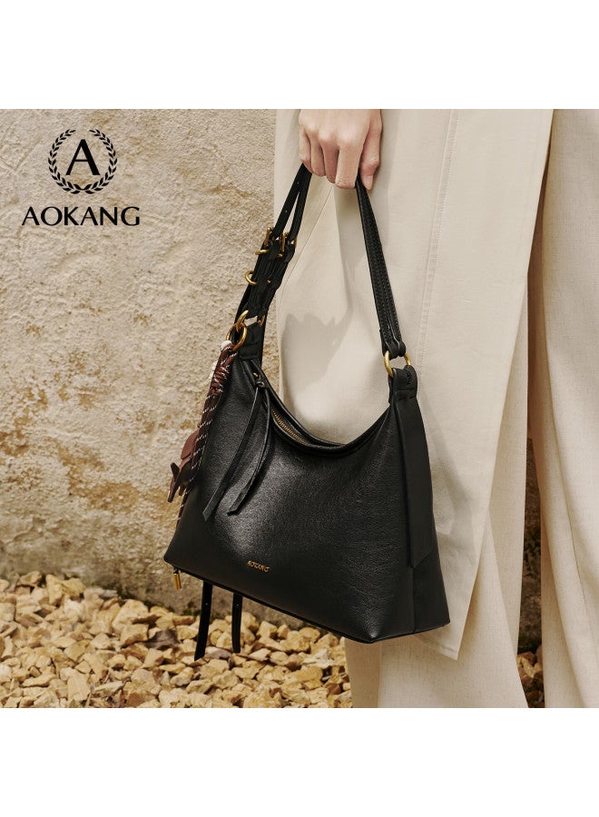 Aokang Women's Xuan Yue Hobo Bag Luxury Commuter Shoulder Underarm Crossbody Bag Premium Feel Birthday Gift For Girlfriend - Image 1