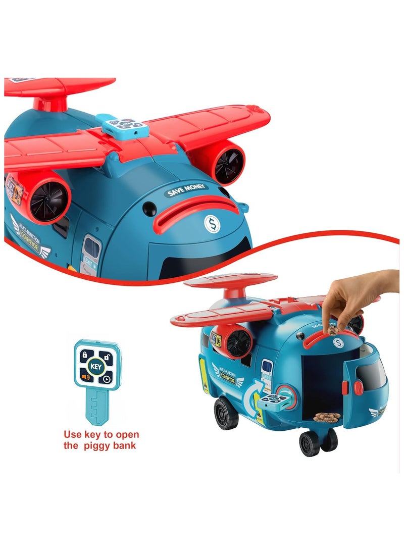 general Airplane Car Toy,Steering Wheel Toys for 3 4 5 6 Year Old BoysGirls with Sound and Light,Toddler Educational Plane Driving Toy Gift for Kids Aged 3+ - Image 3