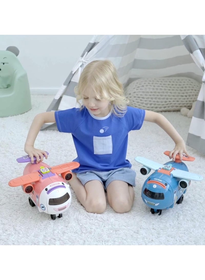 general Airplane Car Toy,Steering Wheel Toys for 3 4 5 6 Year Old BoysGirls with Sound and Light,Toddler Educational Plane Driving Toy Gift for Kids Aged 3+ - Image 5