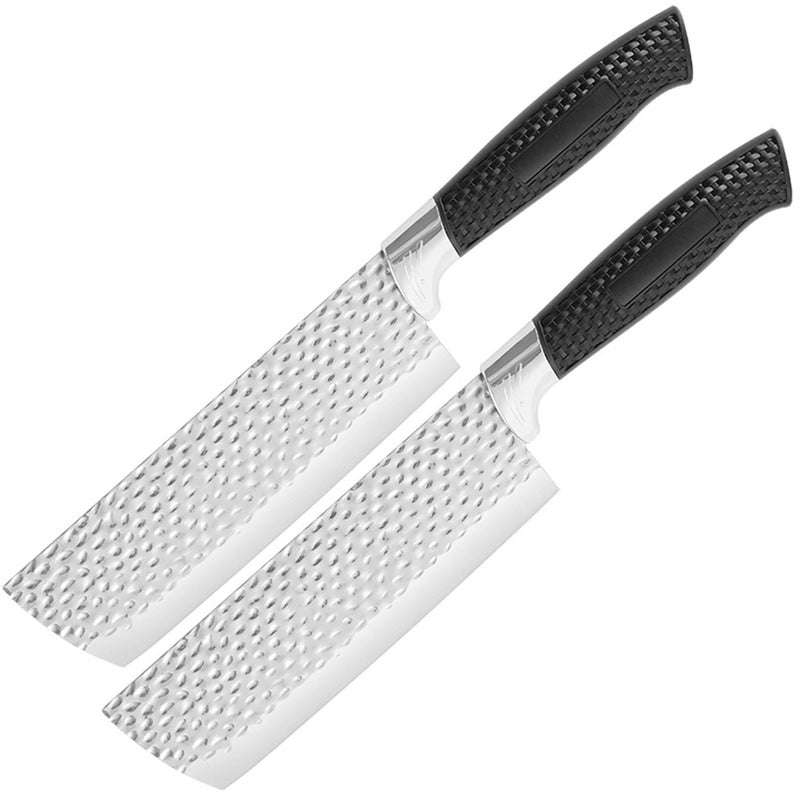 Leeonz Nakiri Vegetable Chef Knife 7 Inch Razor Sharp Usuba Knife Multipurpose Chopping Knife with Precision and Beauty for Home and Kitchen Pack of 2 - Image 1