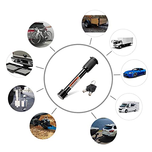 CZC AUTO Hitch Receiver Pin Lock Trailer Receiver Lock with 5/8" Pin for Class III IV 2" and 2-1/2" Receiver, for Hitch Bike Rack Tray Ball Tow Rope for Trailer Truck Car Boat (4 Pack, 5/8 inch pin) - Image 5