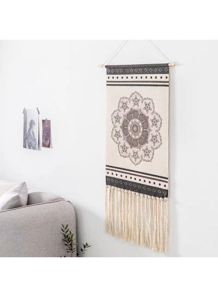 Bluejw Bohemian Wall Hanging Tapestry With Tassel Wall Decoration Of Living Room And Bedroom - Image 1