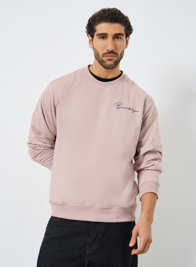 Styli Eco Earth Relaxed Fit Slogan Print Sweatshirt - Image 3