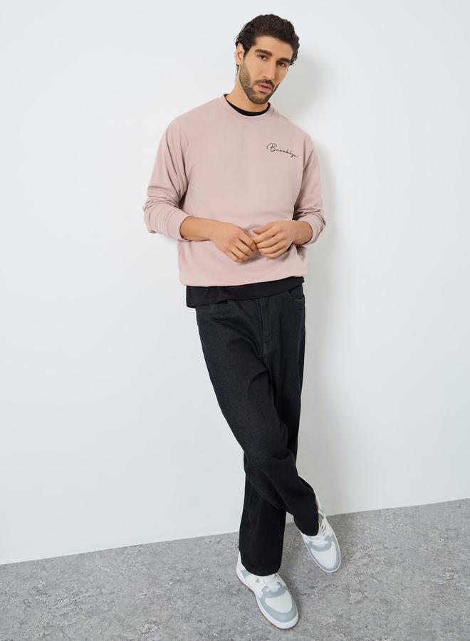 Styli Eco Earth Relaxed Fit Slogan Print Sweatshirt - Image 2