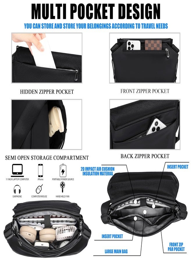 FSD.WG Shoulder bag Crossbody Bags for Men messenger bags fit 12" iPad Casual Daypack - Image 3