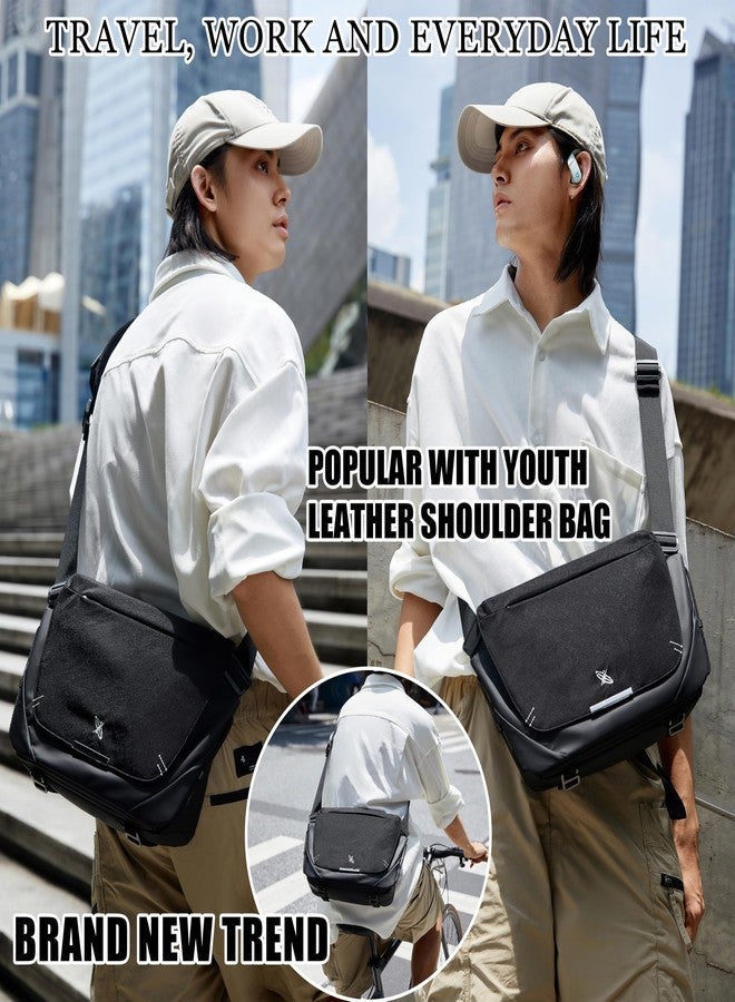 FSD.WG Shoulder bag Crossbody Bags for Men messenger bags fit 12" iPad Casual Daypack - Image 2