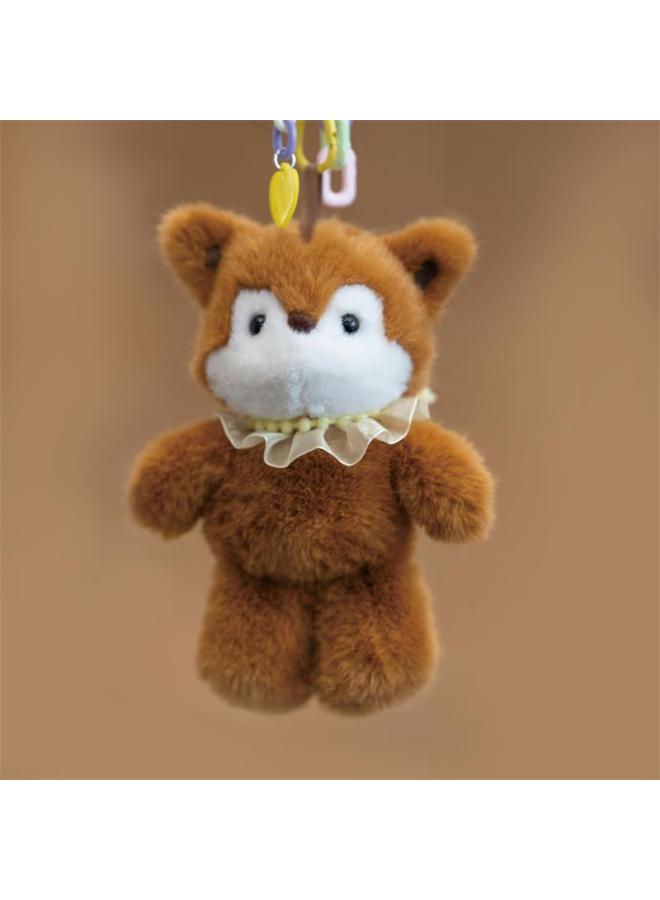 Running Doll Puppy Pendant gy Stuffed Toy Cute Cat Keychain School Bag Accessories Table Companion Doll
