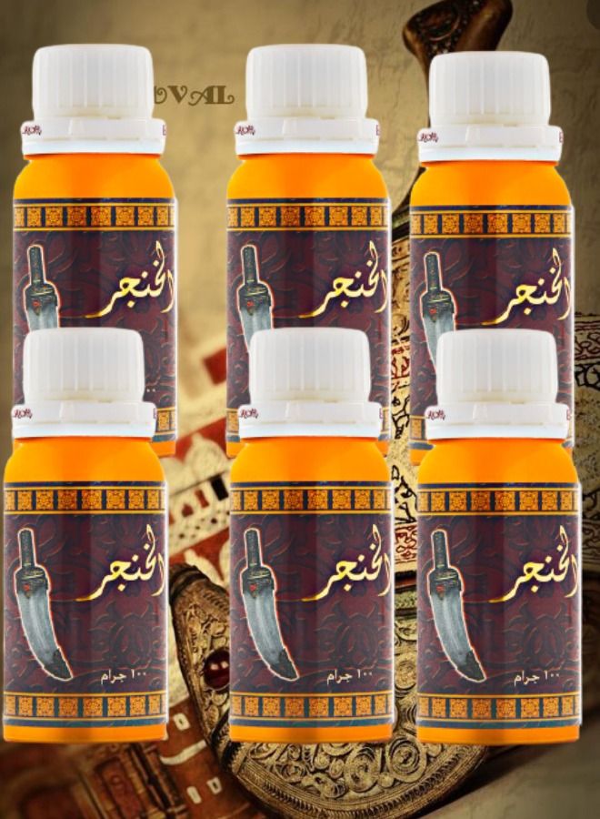 6 Pieces Al Khanjar oil 100 g