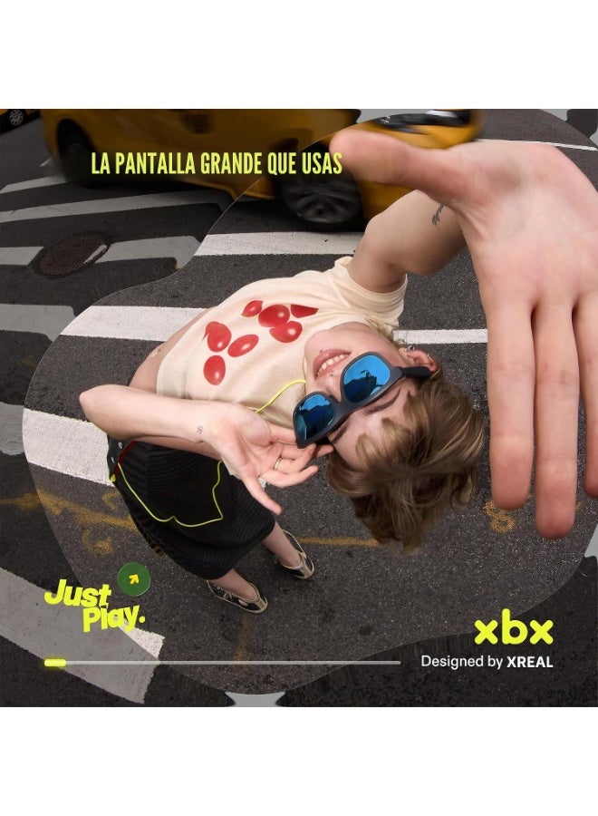 XREAL xbx a01+ AR Glasses de XREAL - Ultraligeros de 2.19 oz, pantalla grande portátil de 147 pulgadas para películas y juegos, brillante HDR10 de 1600 nit, USB-C DP para iPhone, iPad, Android, Steam Deck - Image 2