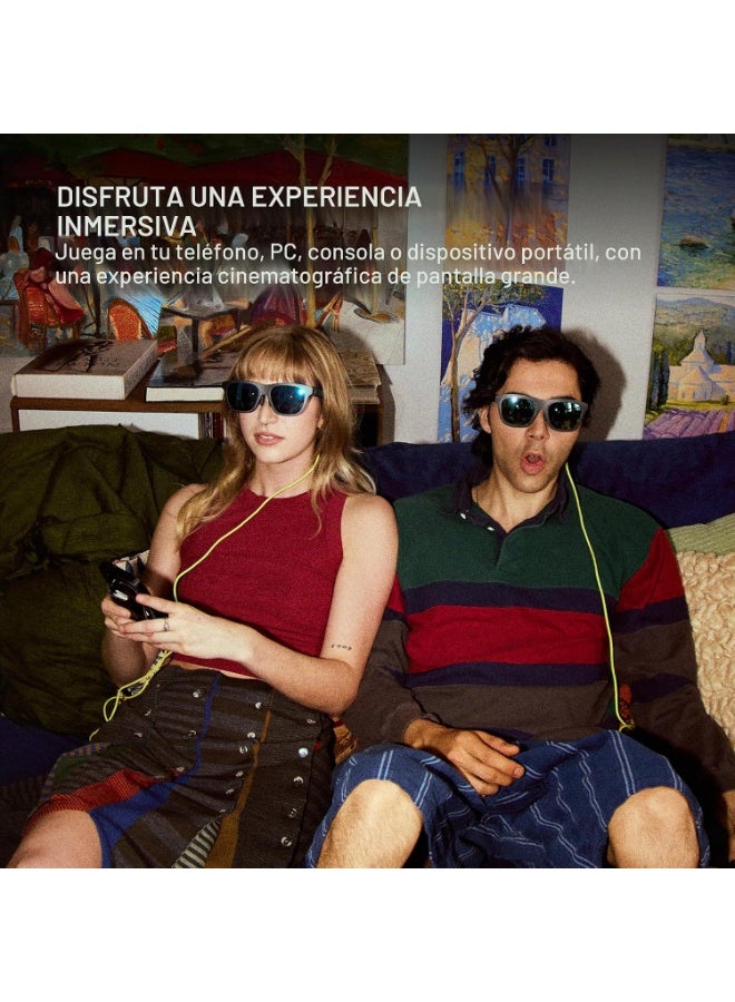 XREAL xbx a01+ AR Glasses de XREAL - Ultraligeros de 2.19 oz, pantalla grande portátil de 147 pulgadas para películas y juegos, brillante HDR10 de 1600 nit, USB-C DP para iPhone, iPad, Android, Steam Deck - Image 4