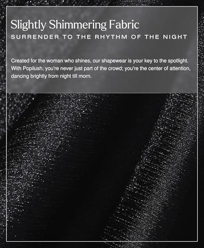 Popilush Womens Shapewear Maxi Dress Off The Shoulder Bodycon Long Cocktail Formal Wedding Guest Dresses Black - Image 5
