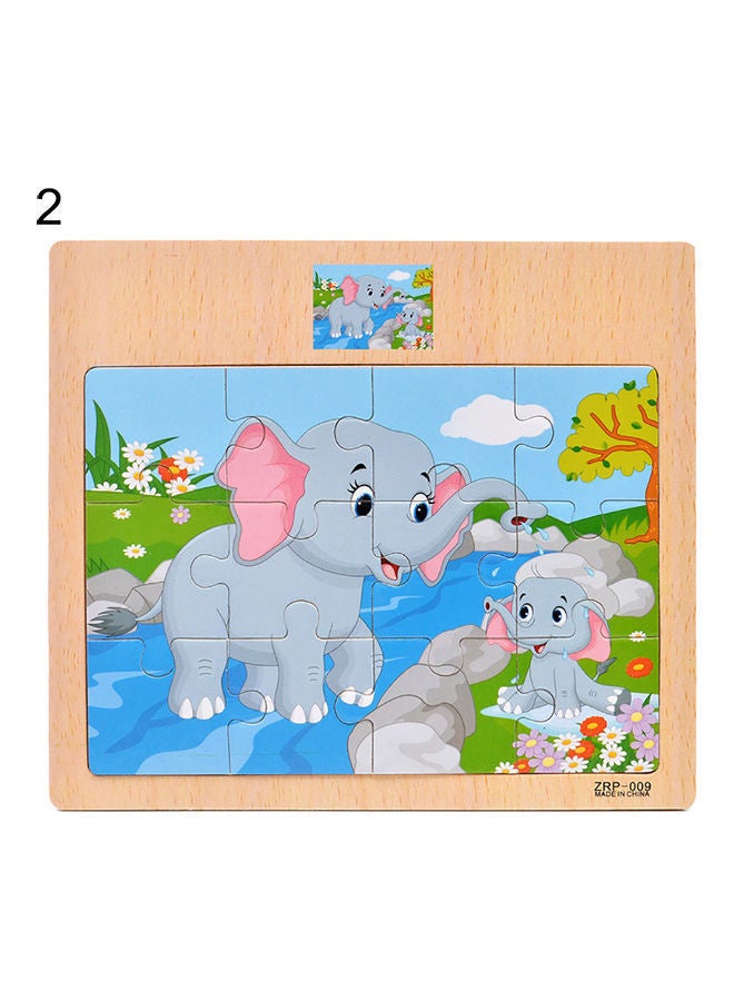 NIBEMINENT Wooden Animal Themed Jigsaw Puzzles Set - Image 1