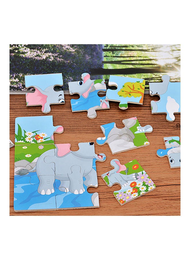 NIBEMINENT Wooden Animal Themed Jigsaw Puzzles Set - Image 4