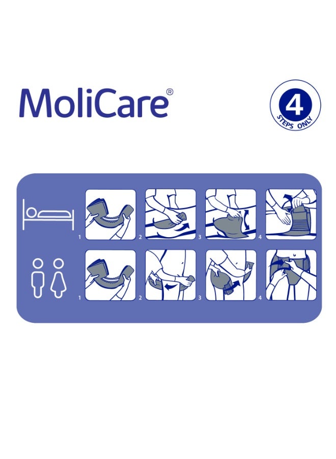Molicare Adult Diaper, Molicare Premium Elastic, Slip diapers for adult incontinence, Unisex, Large, 8 Drops, 24 pieces/pack - Image 5