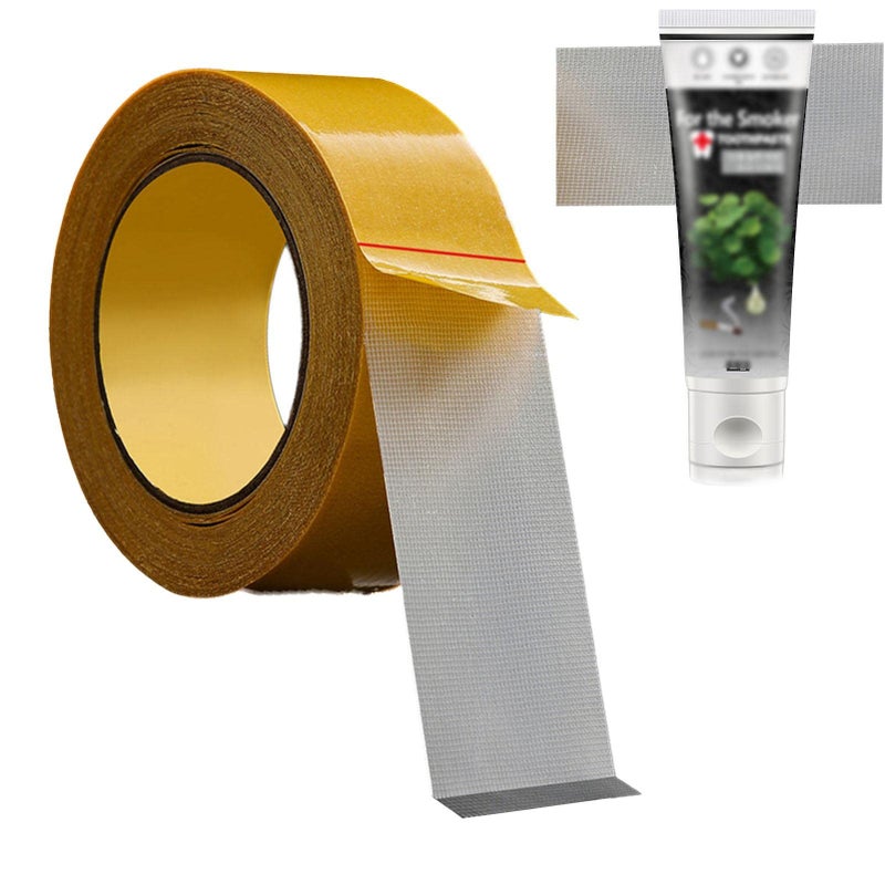 Zceplem Double sided adhesive tape,Strong adhesive wall mounting tape with fiberglass mesh - Transparent wall mounting tape for connecting carpets and wrapping channels Zceplem - Image 1