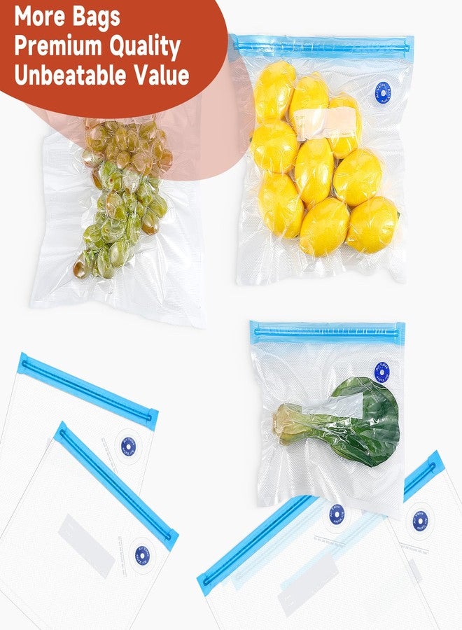 Telooco 50 Pcs Sous Vide Bags Reusable 3 Sizes BPA Free Vacuum Sealer Bags with Air Valve, Zipper Seal Clear Vacuum Food Storage Bags for Sous Vide Cooking, Microwaveable, Refrigeration - Image 5
