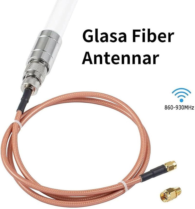 915MHz 12dBi Fiberglass Antenna With 3 28ft Low Loss Cable N Type Male - Image 4