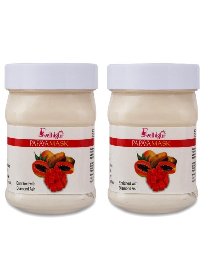Feelhigh Papaya Face Mask pack2- Men & WomenSkin Care products - Facial product -500ml each - Image 1